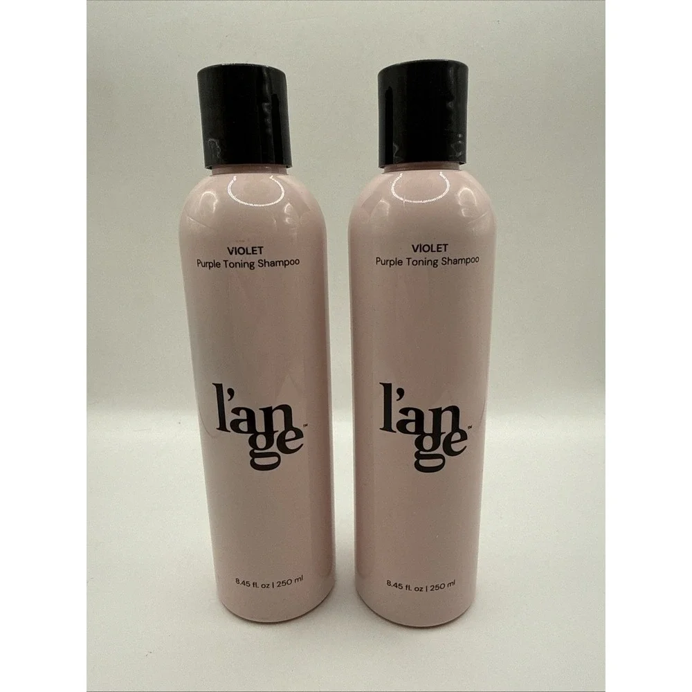 2 - L'ange Shampoo Violet Purple Toning 8.45 fl oz Lange Hair Product NEW Exp